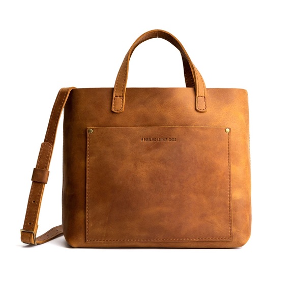 Portland Leather Handbags - Portland Leather MEDIUM CROSSBODY TOTE Classic in Dakota